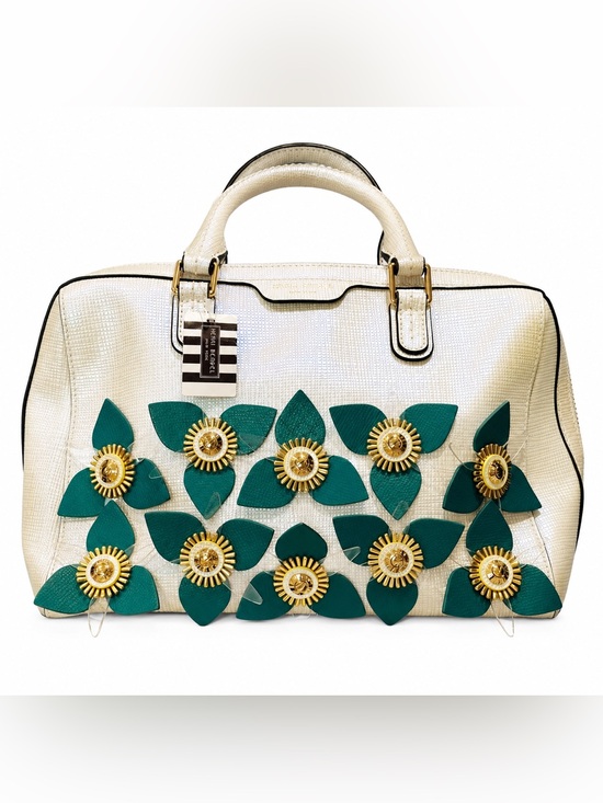 henri bendel Handbags - henri bendel West 57th Satchel Iridescent with Green Flowers NWT